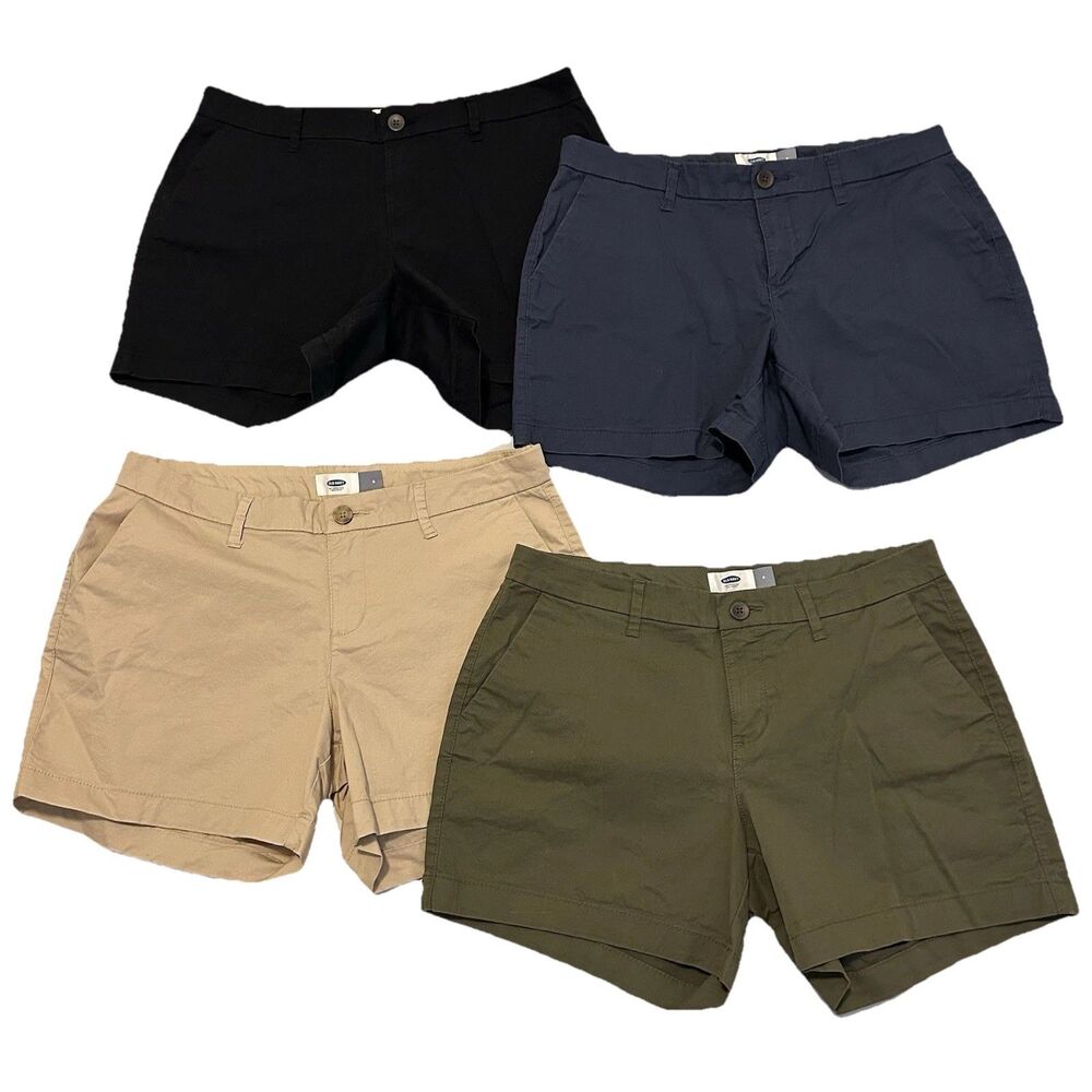 Old Navy Women's Shorts Bundle - Black, Navy, Khaki, Olive